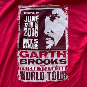 Garth Brooks Trisha Yearwood World Tour 2014 MTS Manitoba Centre / size XL
